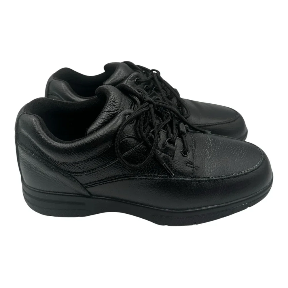 Drew Traveler Shoes Mens Sz 10.5 M Black Pebbled‎ Leather Walking Orthopedic